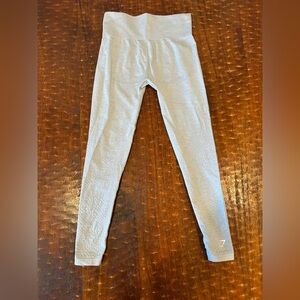 Gymshark Seamless High-Waisted Leggings – Light Gray – Size Small